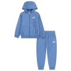 Nike Boys   Nsw Lbr Club Fleece Full-zip Set In Blue Beyond