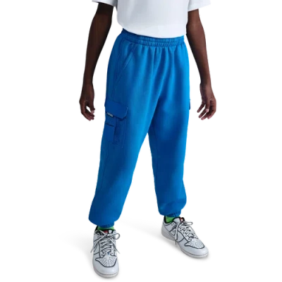 Nike Kids' Boys   Nsw Ouch Club Fleece Loose Pants In Blue