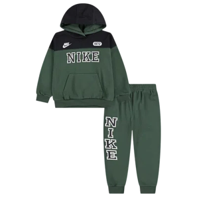 Nike Kids' Boys   Nsw P.e. Blocked Pullover And Pants In Green