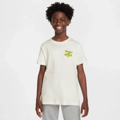 Nike Kids' Boys   Nsw Td Nature T-shirt In White/white