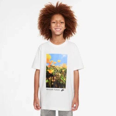 Nike Kids' Boys   Nsw Td Poppy T-shirt In White/blue