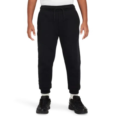 Nike Boys   Nsw Tech Fleece Pants Extended Sizes In Black/black