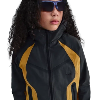 Nike Kids' Boys   Nsw Tech Woven Full-zip Jacket Pd In Black