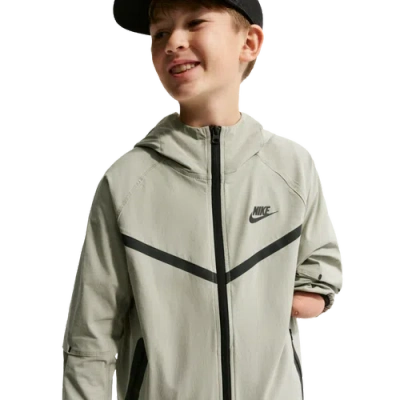 Nike Kids' Boys   Nsw Tech Woven Full-zip Jacket Pd In Gold