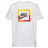 Nike Boys   Open Block Futura T-shirt In White/multi