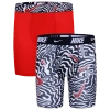 Nike Dri-fit Big Kids' Printed Long Boxer Briefs (2-pack) In Red