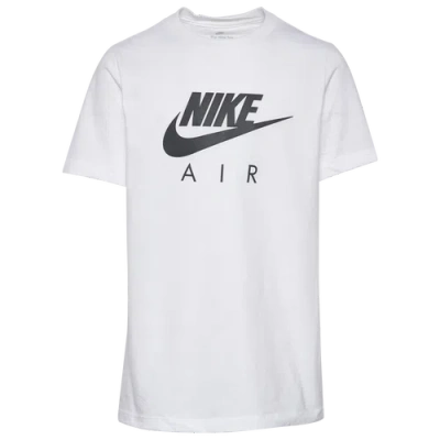 Nike Kids' Boys   Air Logo T-shirt In White/black