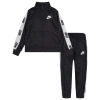 Nike Big Boys Sportswear Tracksuit In Black/white