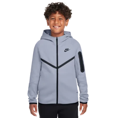 Nike Kids' Boys   Tech Fleece Full-zip In Gray