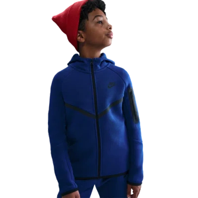 Nike Kids' Boys   Tech Fleece Full-zip In Blue