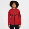 Nike Boys   Tech Fleece Full-zip In Red