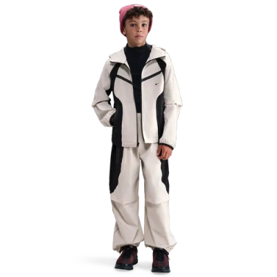 Nike Kids' Boys   Tech Woven Full-zip Jacket In Neutral