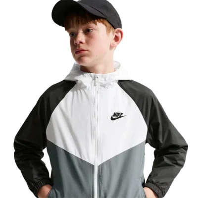 Nike Kids' Boys   Windrunner Hooded Jacket In Black