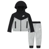 Nike Boys  Nkn Tech Fleece Set In Black/dark Grey Heather