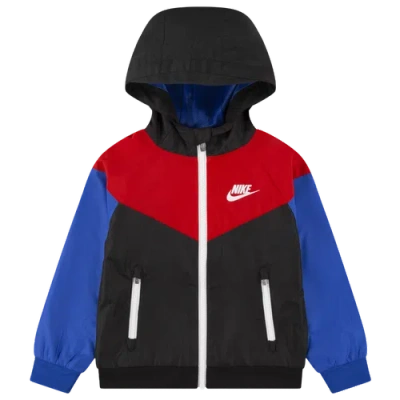 Nike Kids' Boys  Nkn Windrunner Excl In Black/university Red