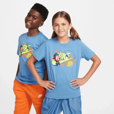 Nike Kids' Boys  Nsw Boxy 1 Futura T-shirt In Aegean Storm