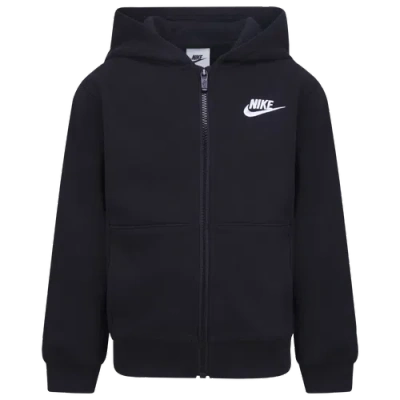 Nike Kids' Boys  Nsw Club Fleece Lbr Full-zip In Black/black