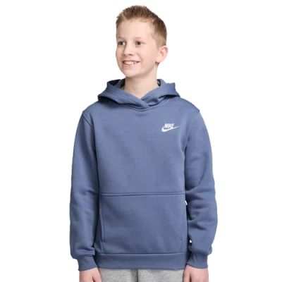 Nike Kids' Boys  Nsw Club Lbr Fleece Hoodie In Blue