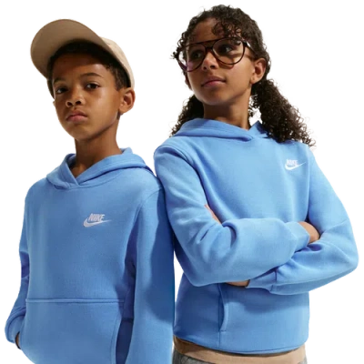 Nike Kids' Boys  Nsw Club Lbr Fleece Hoodie In Blue