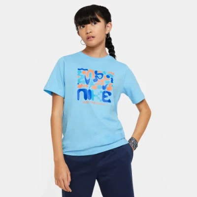 Nike Kids' Boys  Nsw Dance T-shirt In Aquarius Blue/aquarius Blue