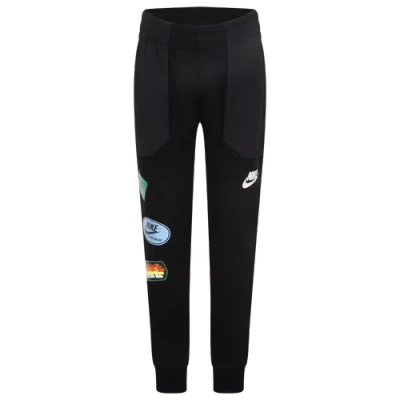 Nike Sportswear Little Kids' Fleece Jogger Pants In Black/black