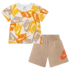 Nike Boys  Nsw Futura Toss 2 Piece Shorts Set In White/brown