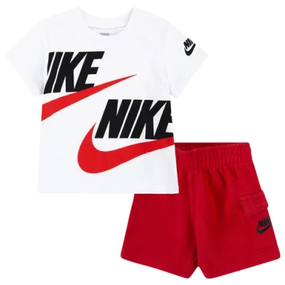 Nike Kids' Boys  Nsw Hbr Cargo Shorts Set In University Red/white