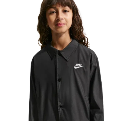 Nike Kids' Boys  Nsw Repel Club Woven Coach Jacket In Black