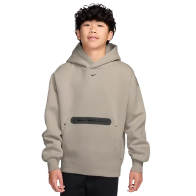 Nike Kids' Boys  Nsw Tech Fleece Oversized Pullover Hoodie In Brown