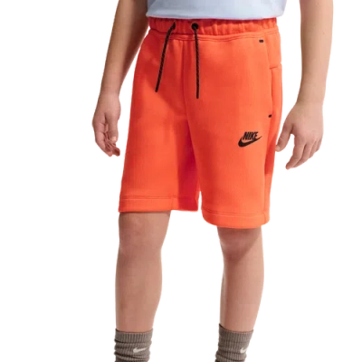 Nike Boys Big Kids Sportswear Tech Fleece Shorts In Orange