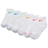 Nike Boys  Performance Basic Ankle Socks 6 Pack In White