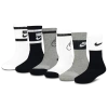 Nike Boys  Retro 6 Pack Crew Socks In Multi