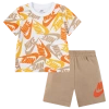 Nike Boys  Nsw Futura Toss 2 Piece Shorts Set In White/brown
