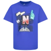 Nike Boys  Step Up Your Game Short Slv T-shirt In Game Royal/red