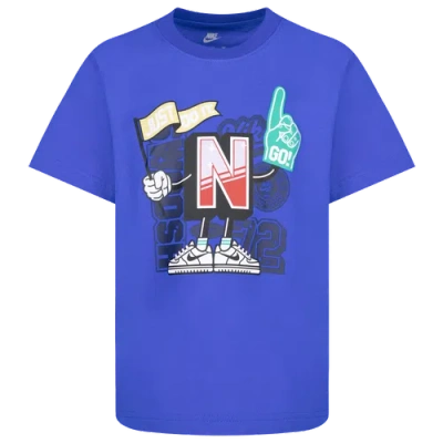 Nike Kids' Boys  Step Up Your Game Short Slv T-shirt In Red/game Royal