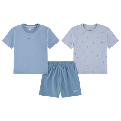 Nike Kids' Boys  Stripe Swooshfetti 3pc Set In Blue