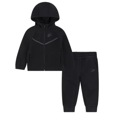 Nike Kids' Boys  Tech Fleece Full-zip Set In Black