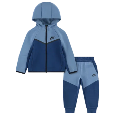 Nike Kids' Boys  Tech Fleece Full-zip Set In Blue