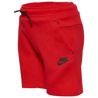 Nike Kids' Boys  Tech Shorts In Black/university Red