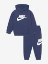 Nike Boys Nkn Club Fleece Tracksuit In Blue