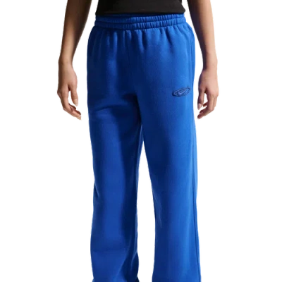 Nike Kids' Boys Nsw Club Fleece Open Hem Pant In Blue