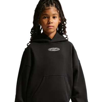Nike Kids' Boys Nsw Club Fleece Os Hoodie In Black