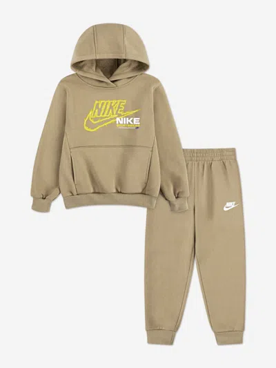 Nike Babies' Boys Nsw Fleece Tracksuit In Neutral