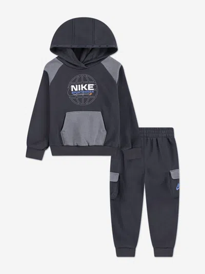 Nike Babies' Boys Nsw Fleece Utility Tracksuit In Black