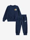 Nike Boys Nsw Jacquard Logo Tracksuit In Blue