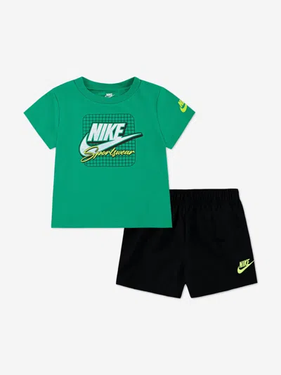 Nike Babies' Boys Nsw Taffeta Short Set In Green
