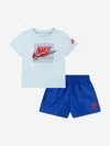Nike Boys Nsw Taffeta Short Set In Blue