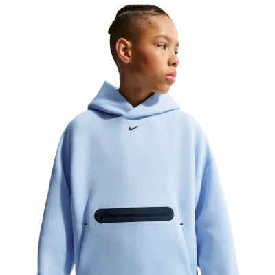 Nike Kids' Boys Nsw Tech Fleece Oversized Pullover Hoodie In Blue