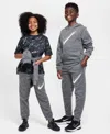 Nike Boys Or Girls Multi Stain Repel Pull-on Joggers In Gray