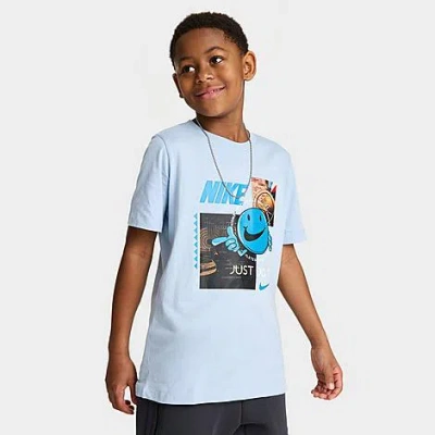 Nike Kids'  Boys' Photo T-shirt In Light Armory Blue